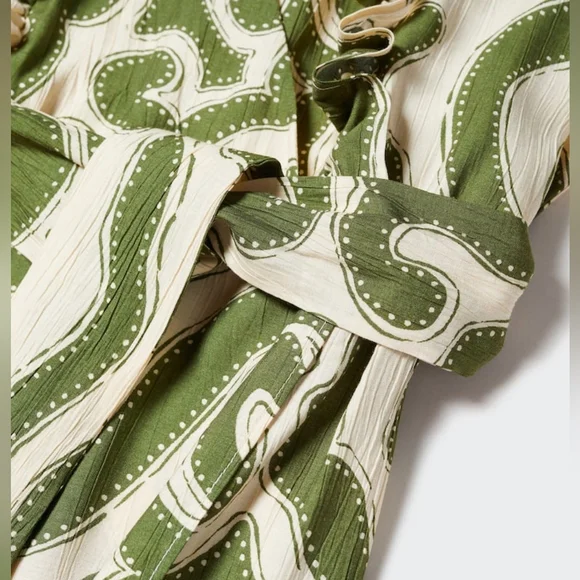 MANGO Ruffled printed dress - Picture 2 of 5